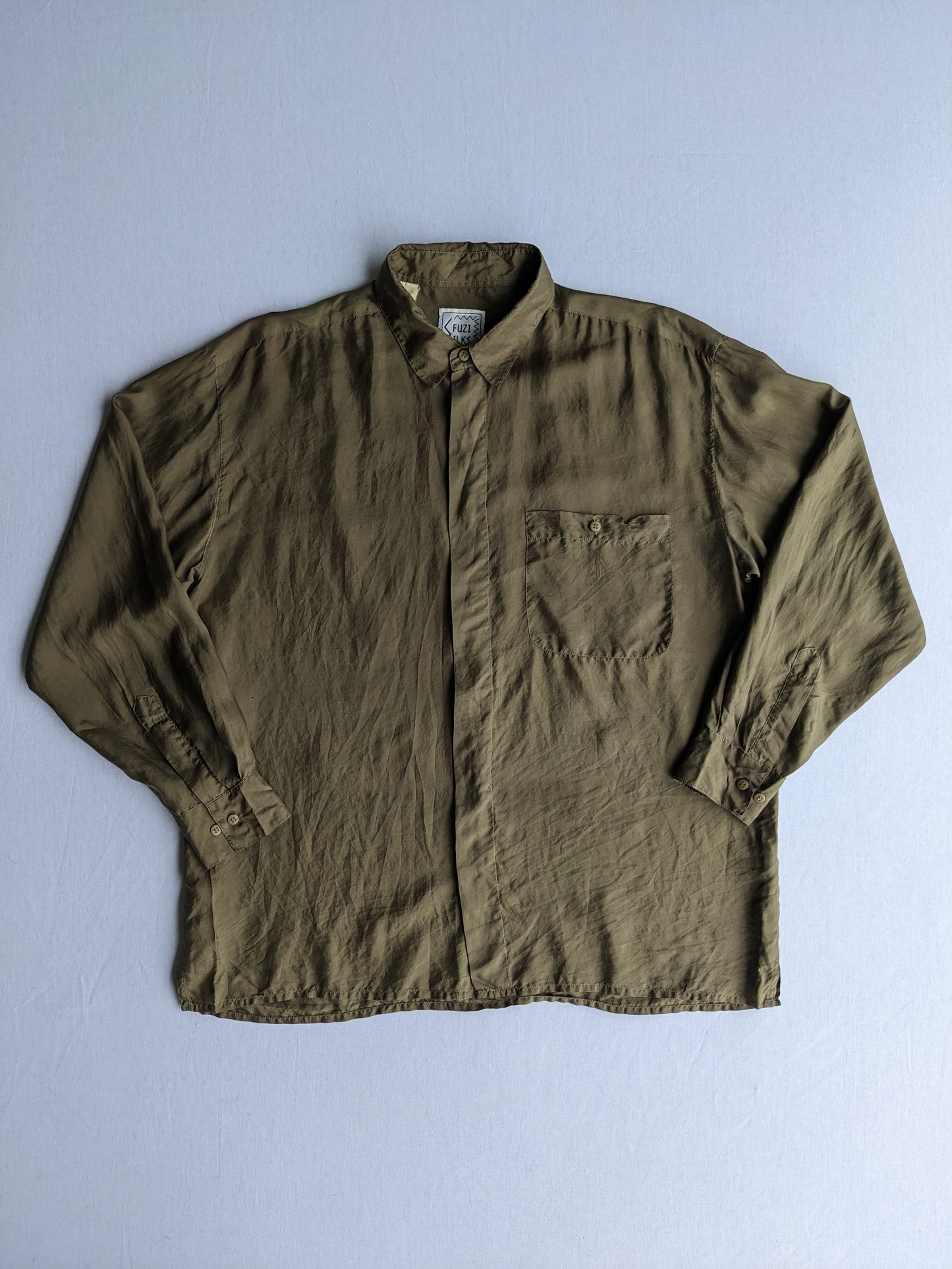 Vintage silk button up shirt