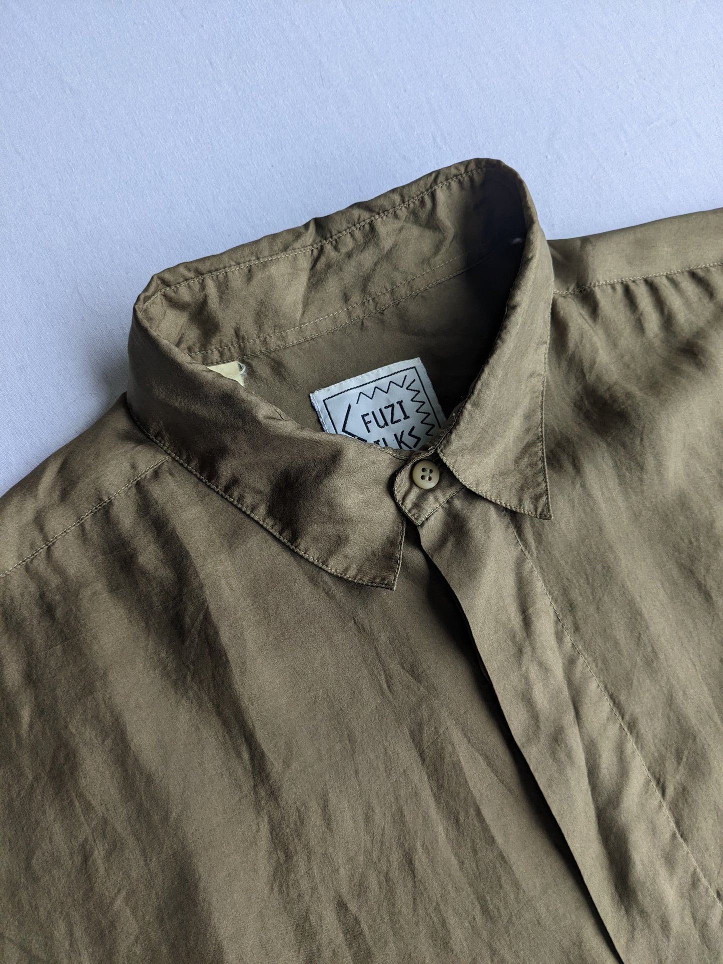 Vintage silk button up shirt