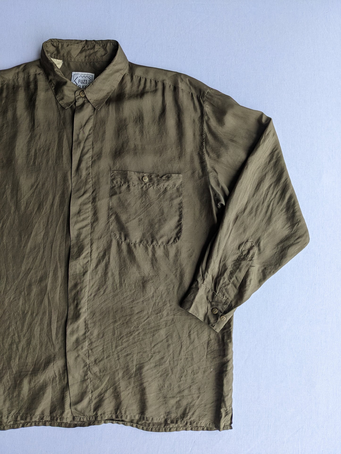 Vintage silk button up shirt