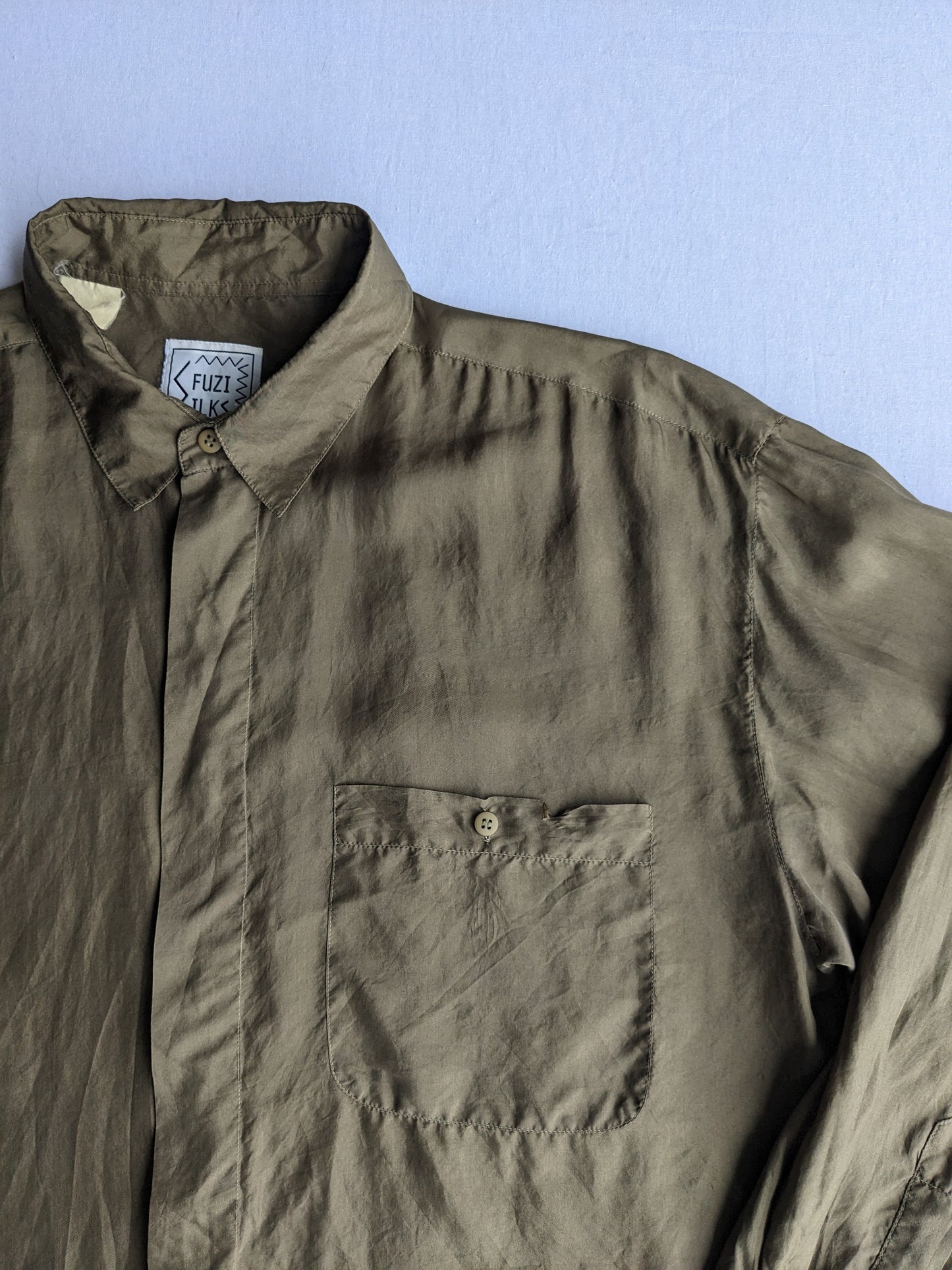 Vintage silk button up shirt
