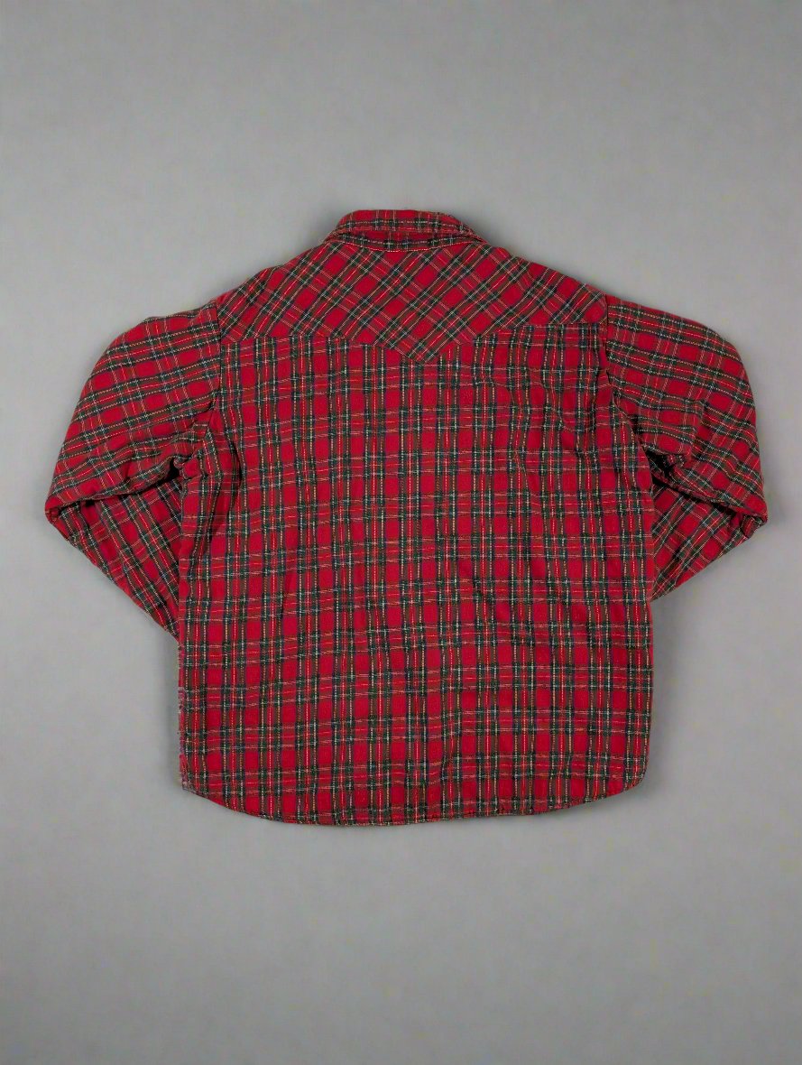 Vintage insulated plaid workshirt