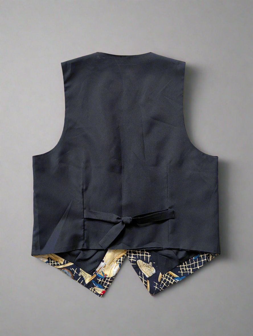 Vintage tennis themed suit vest