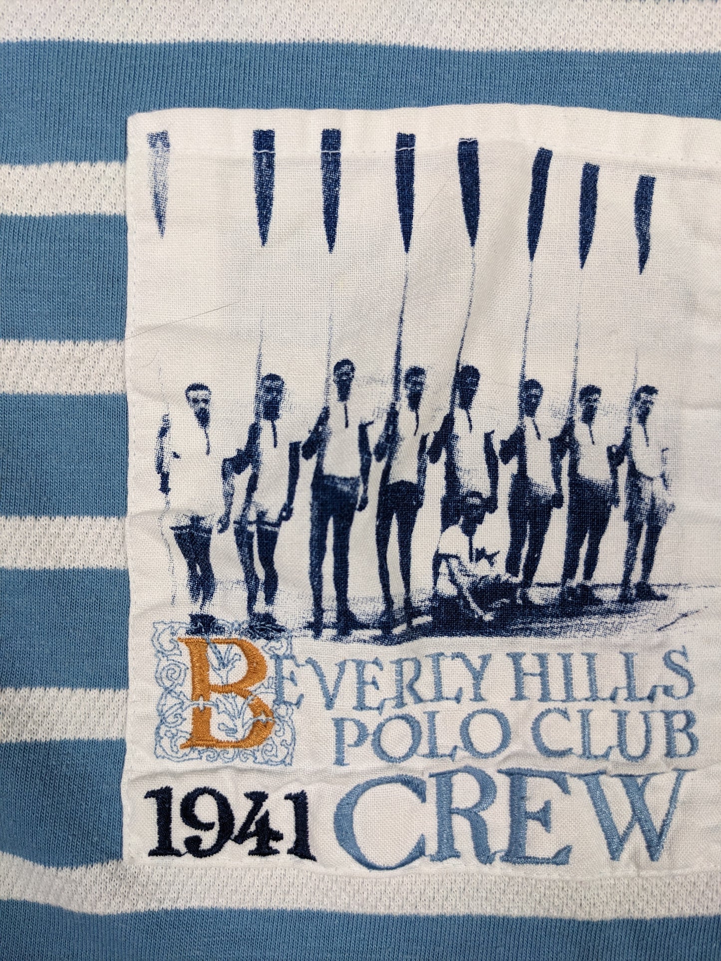Vintage striped pocket polo