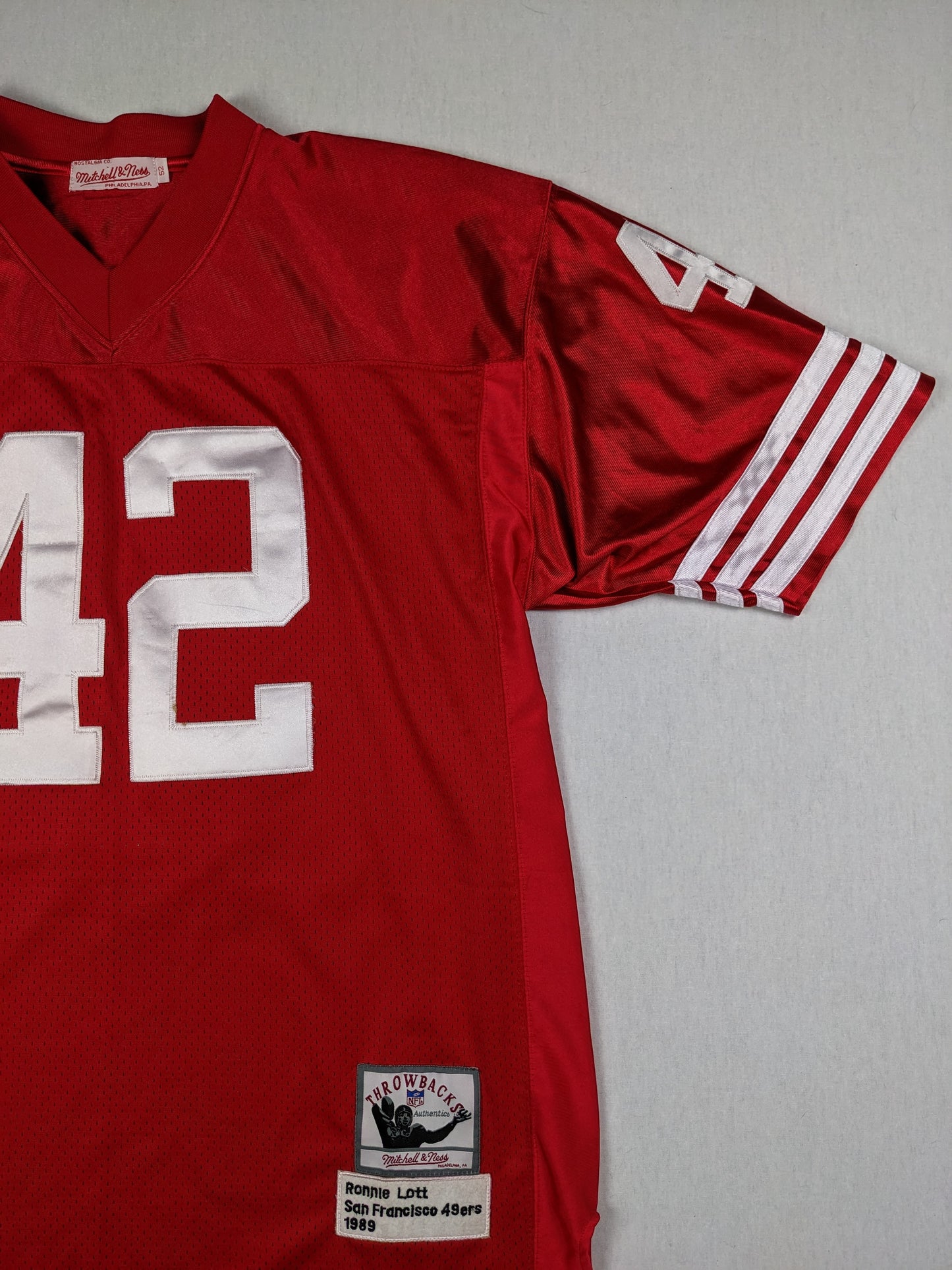 San Francisco 49ers 1989 throwback Lott jersey