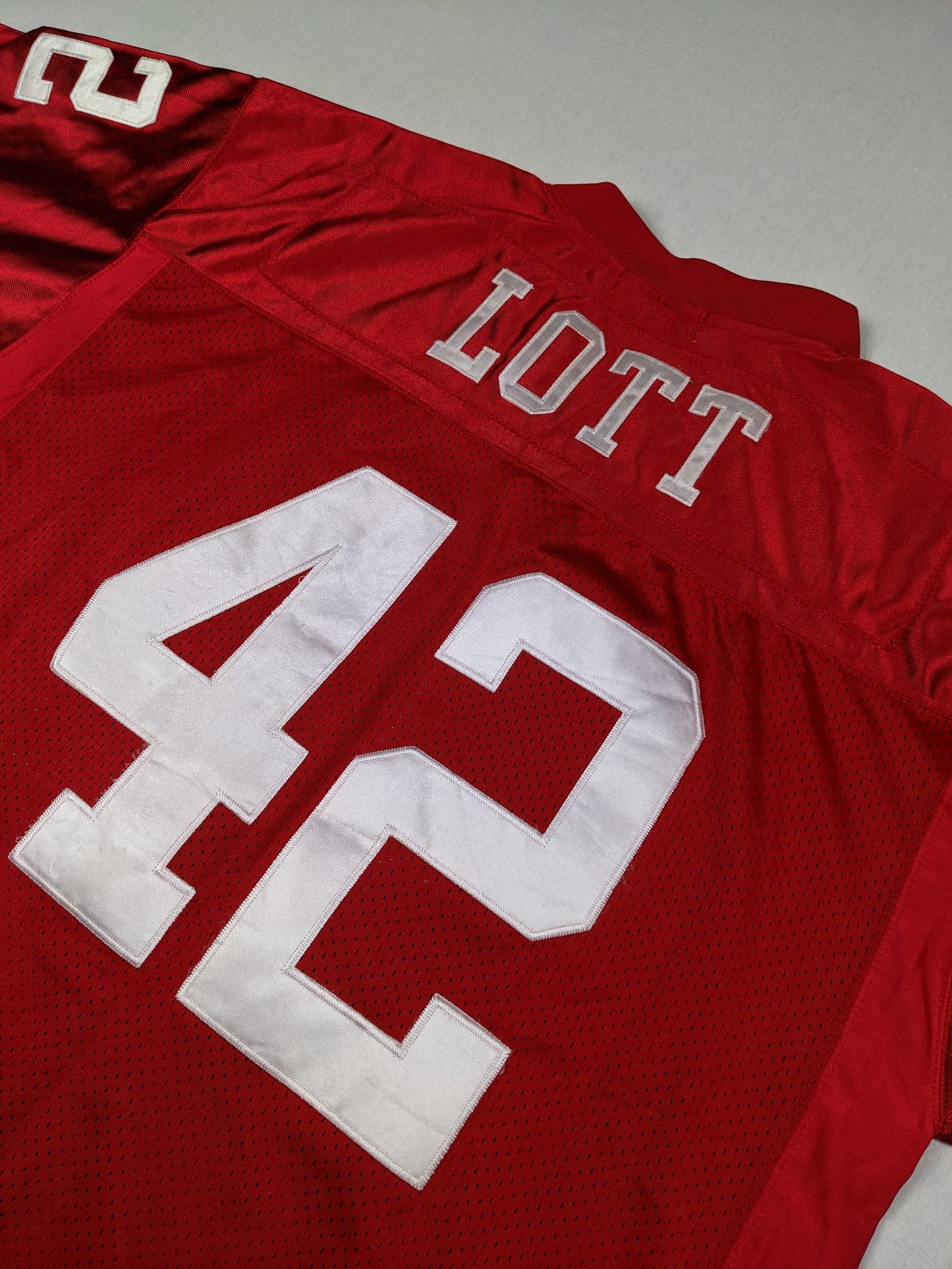San Francisco 49ers 1989 throwback Lott jersey