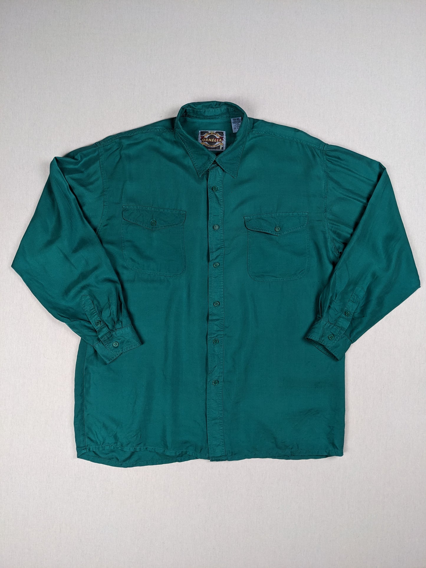Vintage silk button up shirt