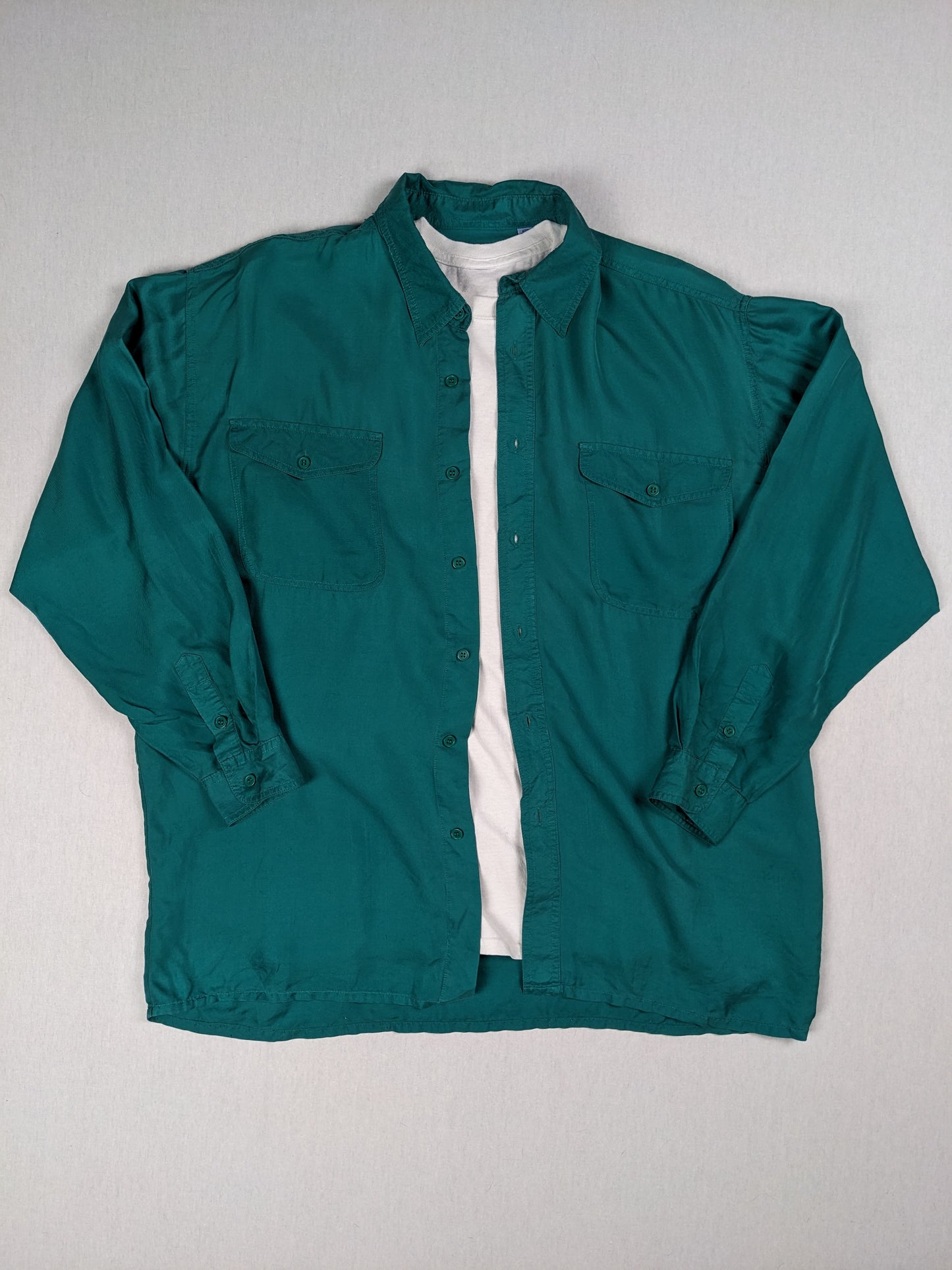 Vintage silk button up shirt