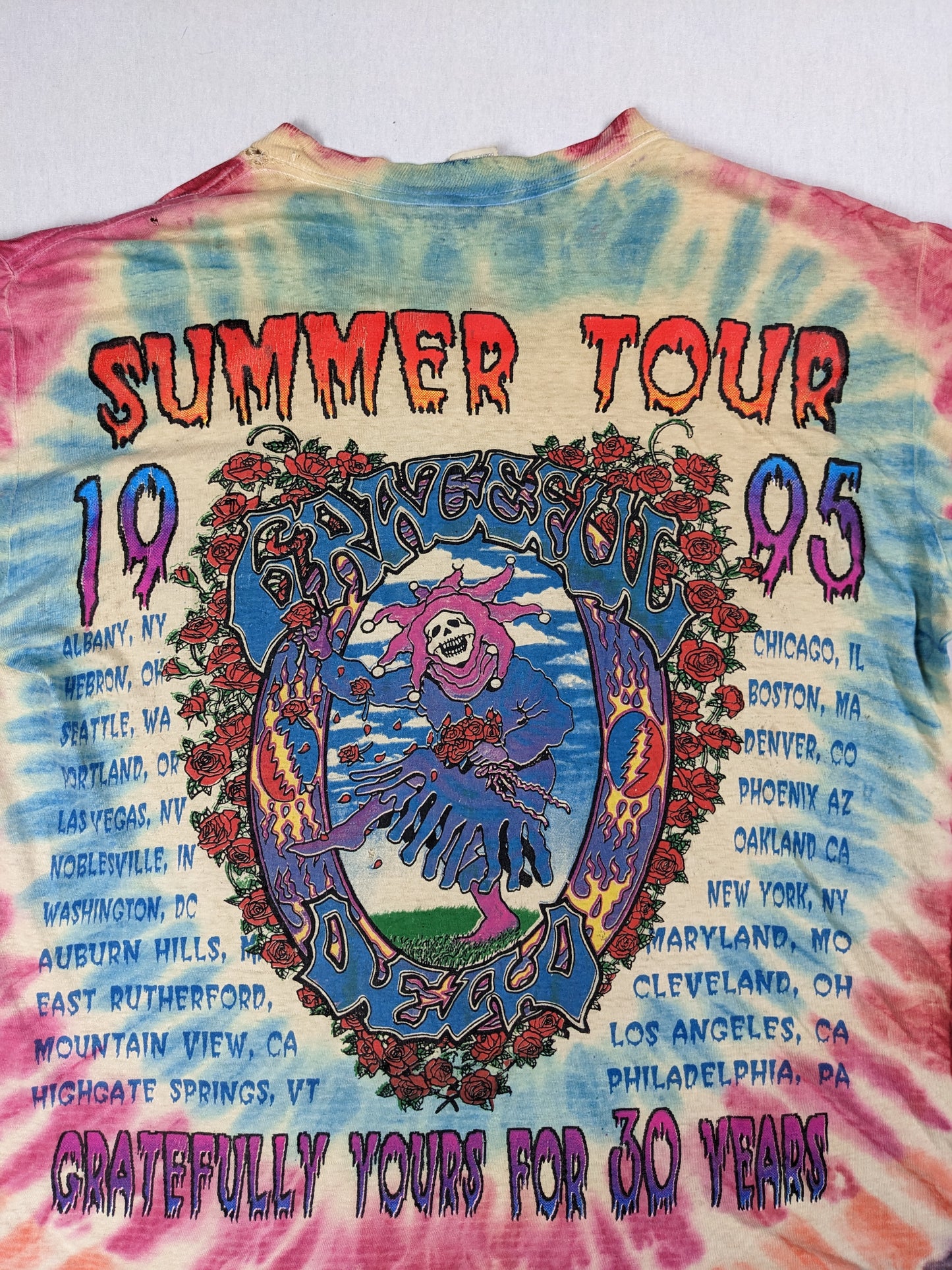 Vintage 1995 Grateful Dead concert t shirt