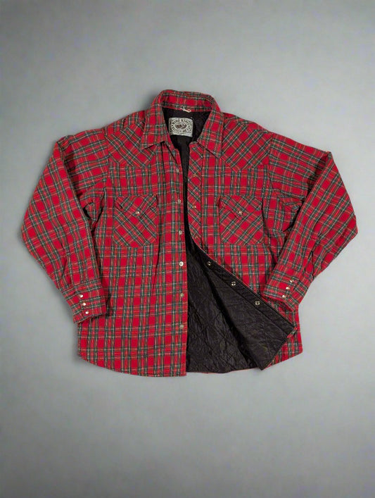 Vintage insulated plaid workshirt