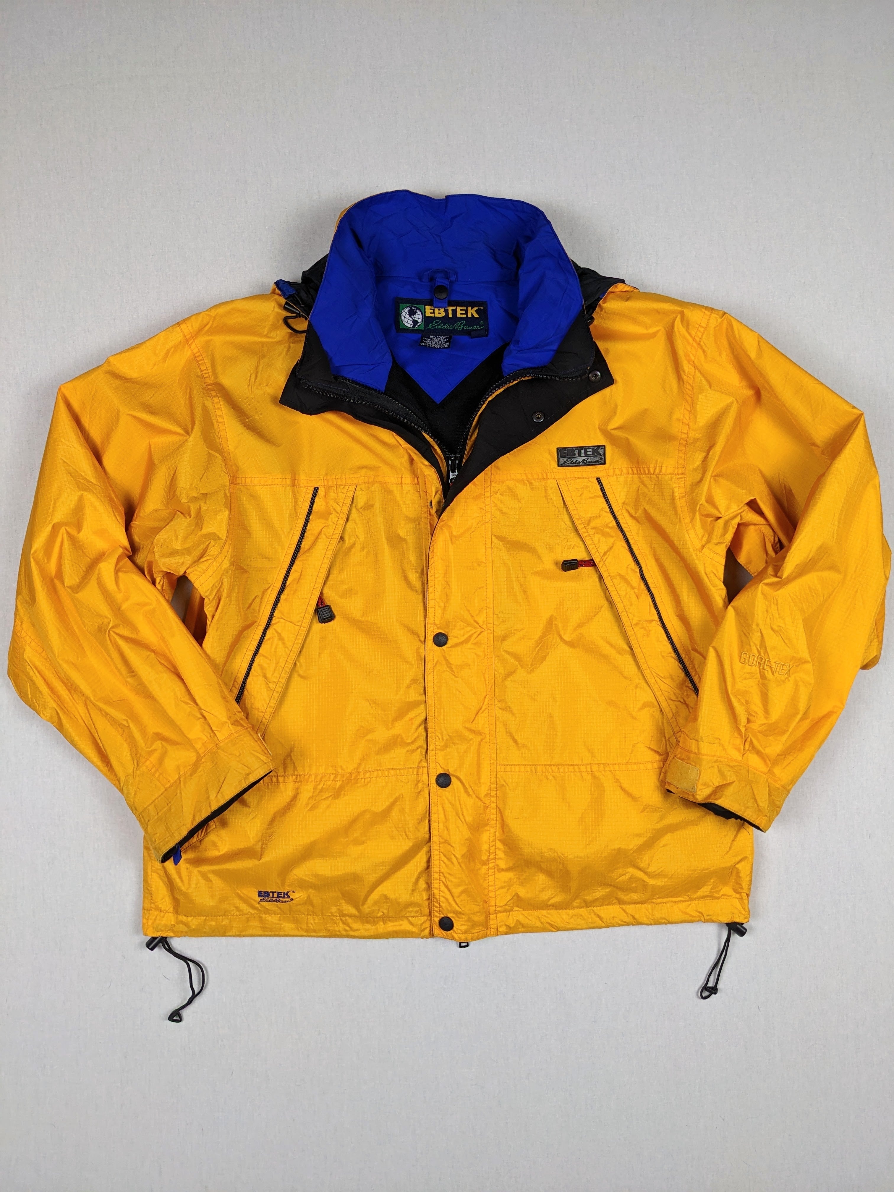 Vintage 90s Eddie Bauer EBTek yellow jacket – Hidden Tiger Vintage